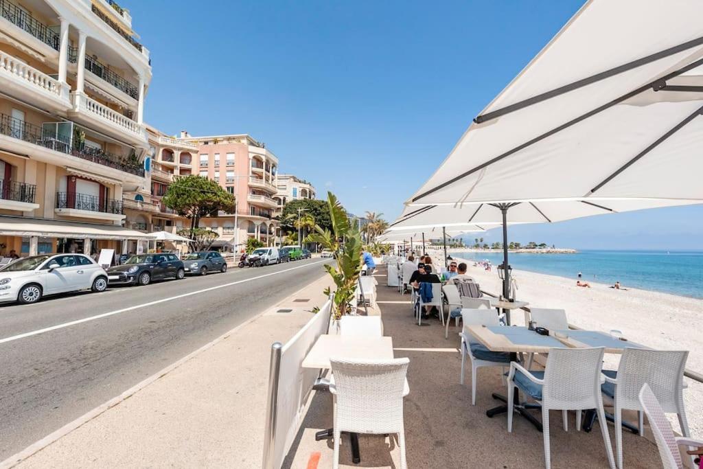 Superbe Studio Avec Terrasse En Front De Mer Menton Eksteriør billede